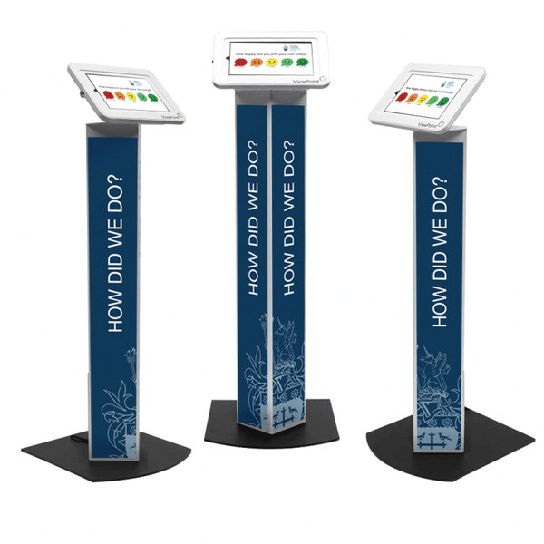 Custom-branded ViewPoint Pulse kiosks